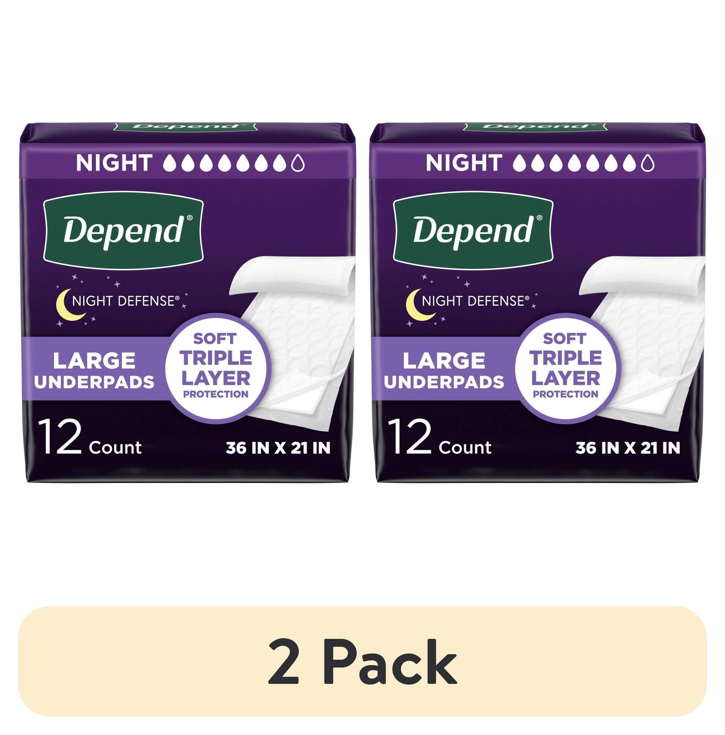 Underpads, Disposable Incontinence Bed Pads for Adults, 36" X 21", 48 Count