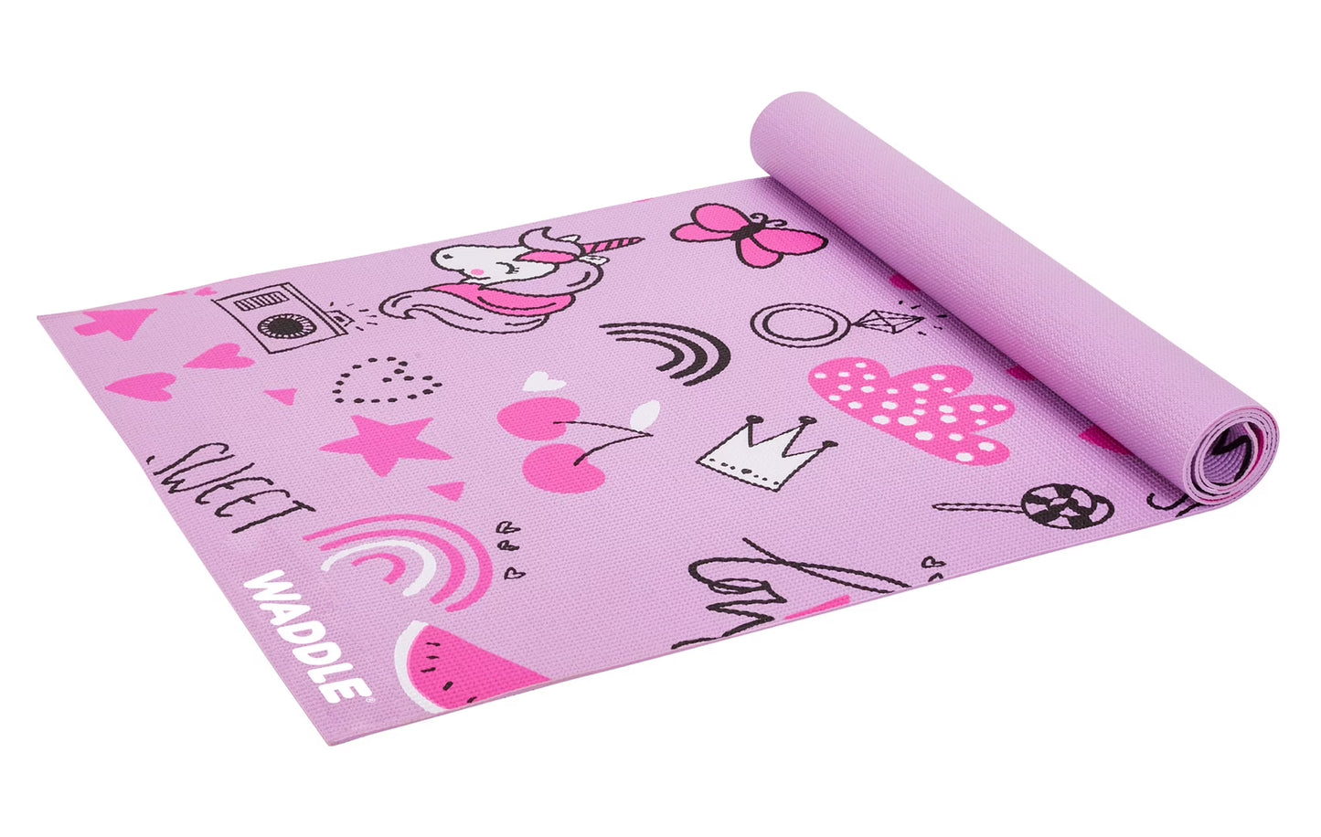 Yoga Mat, Yoga Mat for Kids, My First Yoga Mat, Exercise Mat for Toddlers, Kids Ages 3 Years and Up, Dino