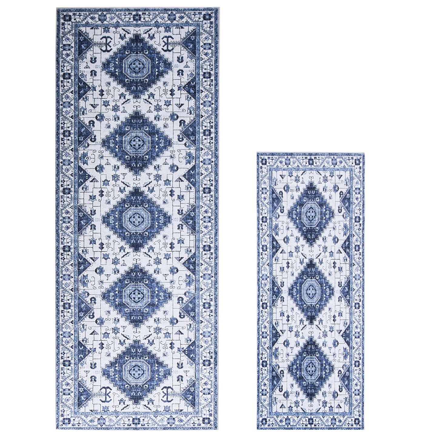 Wyatt & Ash Washable 2-Pack Runner and Accent Rug, Cyrus