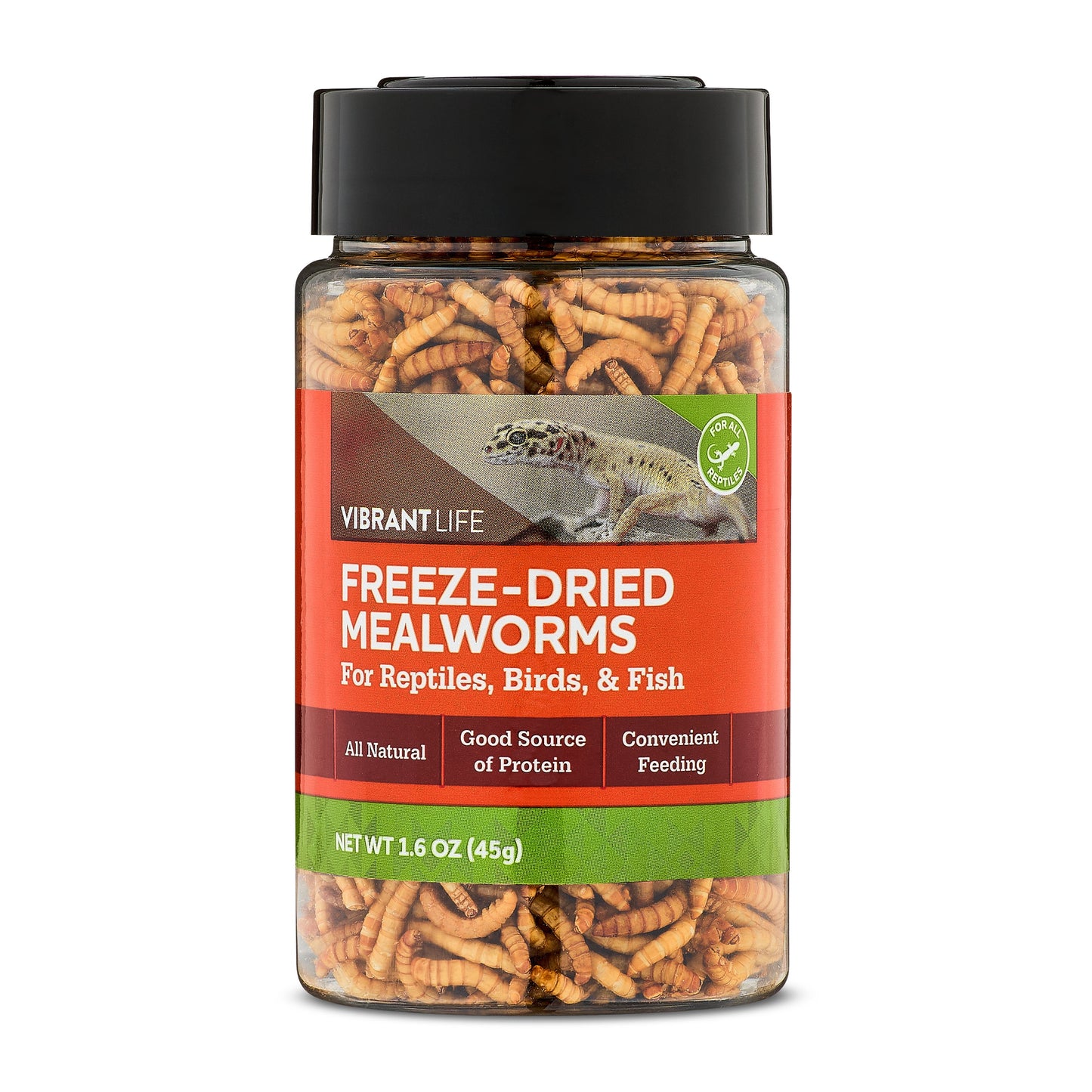 (2 Pack) Freeze-Dried Mealworms, 1.6 Oz