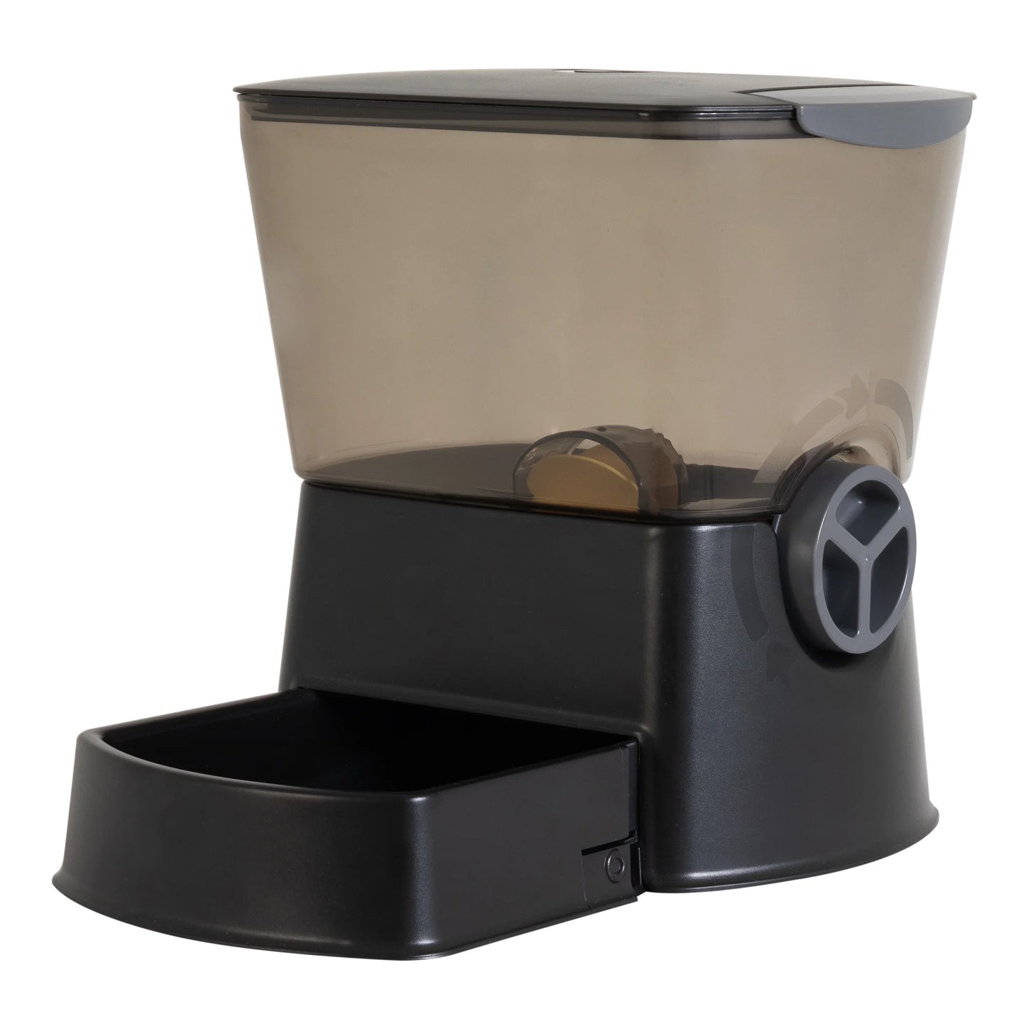 Vittles Vault 2-In-1 Elevated Stainless Steel Dog Bowls with 50 Lb Dry Food Storage, White