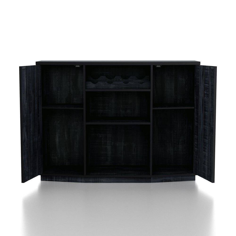 Shedd Rustic Navy Blue Buffet with 2-Shelves