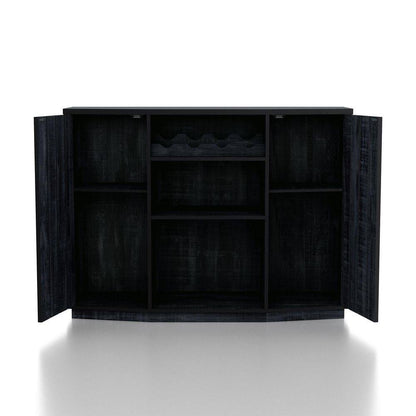 Shedd Rustic Navy Blue Buffet with 2-Shelves