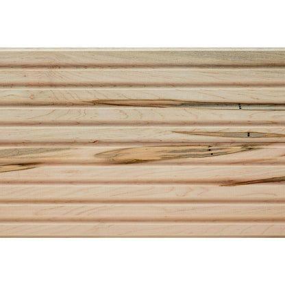 1549-4FTWMAP 0. 4375 In. D 5In. W X 47.5 In. L Unfinished Ambrosia Maple Wood Traditional Fluted Panel Moulding