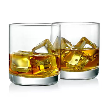 10 Oz. Crystal-Clear Stemless Wine Glasses Set (Set of 2)