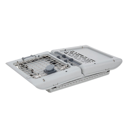 19" Collapsible Dog Kennel, Gray, XS, for Pets up to 20 Lbs