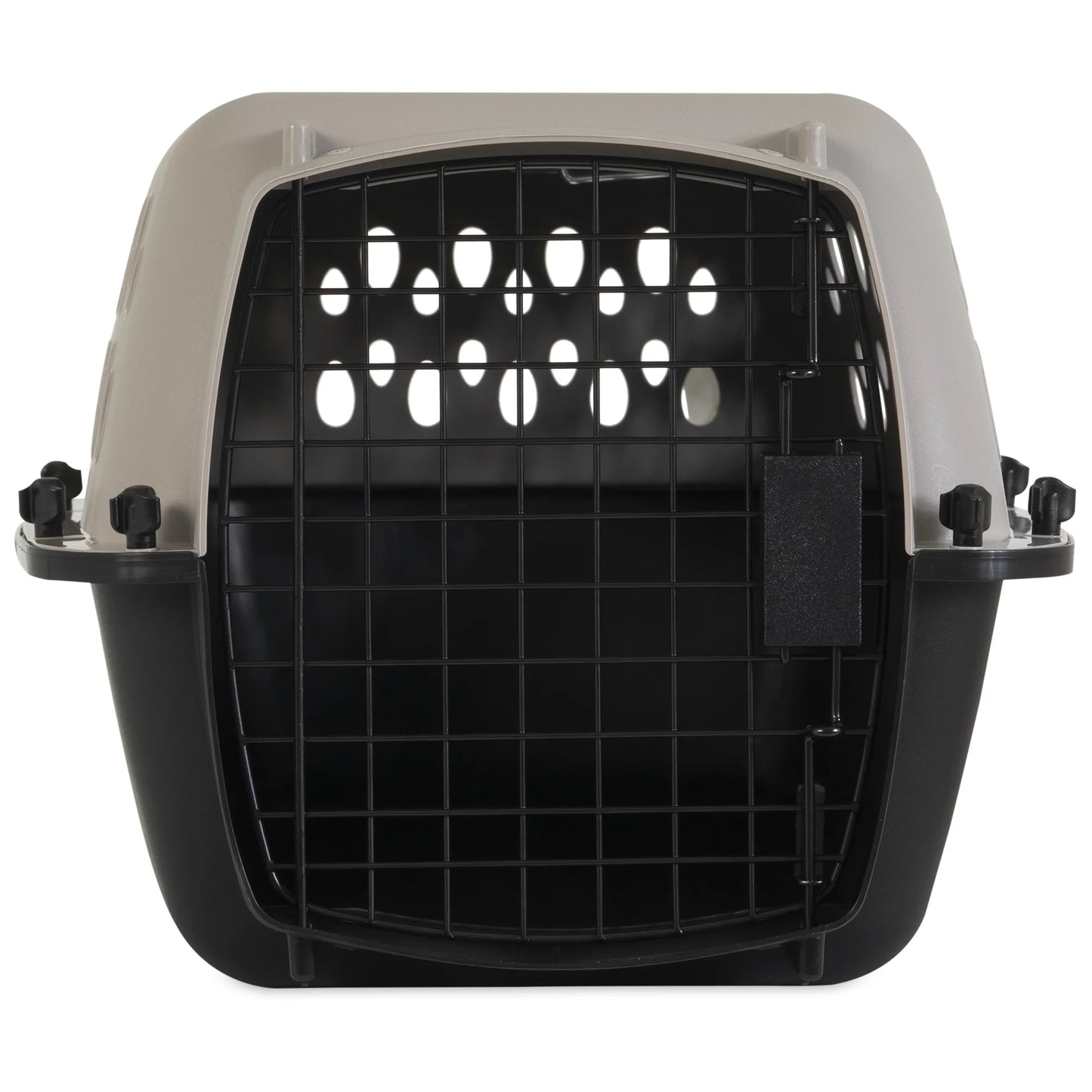 (4 Pack)  Pet Portable Kennel for Dogs, Hard-Sided Travel Carrier, Durable, Metal Door, Black & Grey, for Pets up to 15 Lbs, 23" L X 15.2" W X 11.8" H