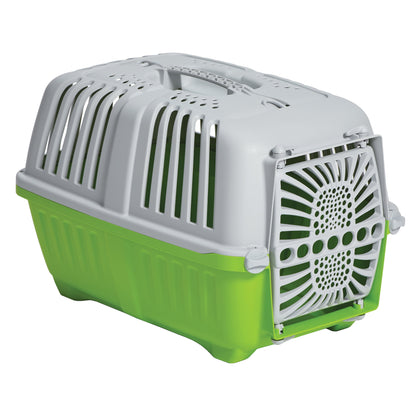 19 Inch Spree Travel Pet Carrier for Dog or Cat with Plastic Door, Green
