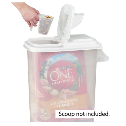 32 Quart "Bag-In" All Pets Food Dispenser, Holds up to 22 Lbs.