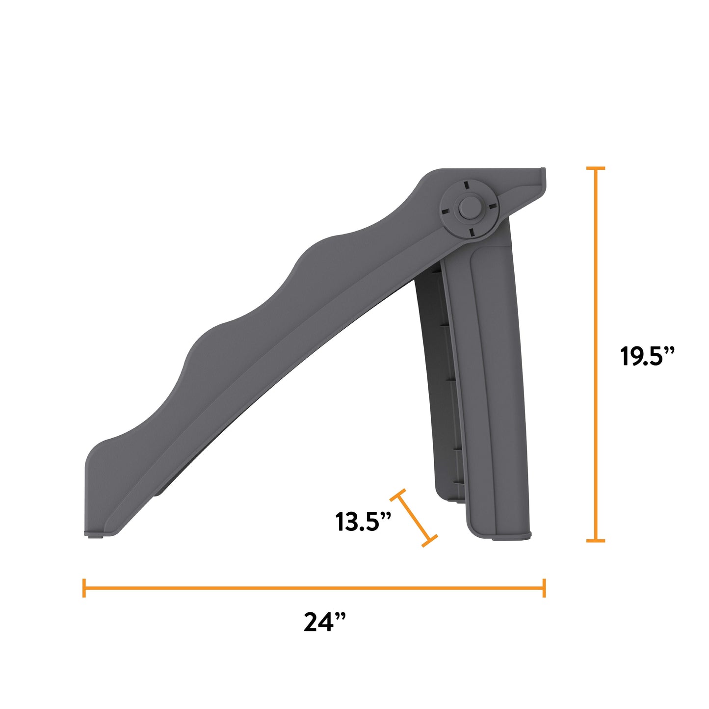 Tail Waggers Dog Stairs Flexi-Step, Foldable Dog Steps with 4-Step Design and Non-Slip Treads, Medium