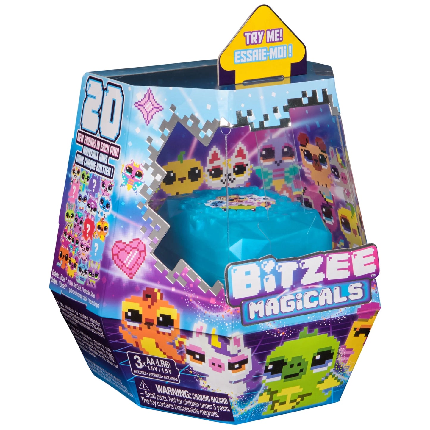 , Magicals Interactive Digital Pet with 20 Characters Inside, Reacts to Touch