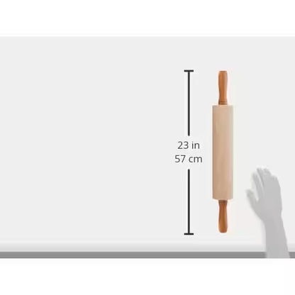 12 In. By-2-3/4 In. Hardwood Maple Medium Gourmet Rolling Pin