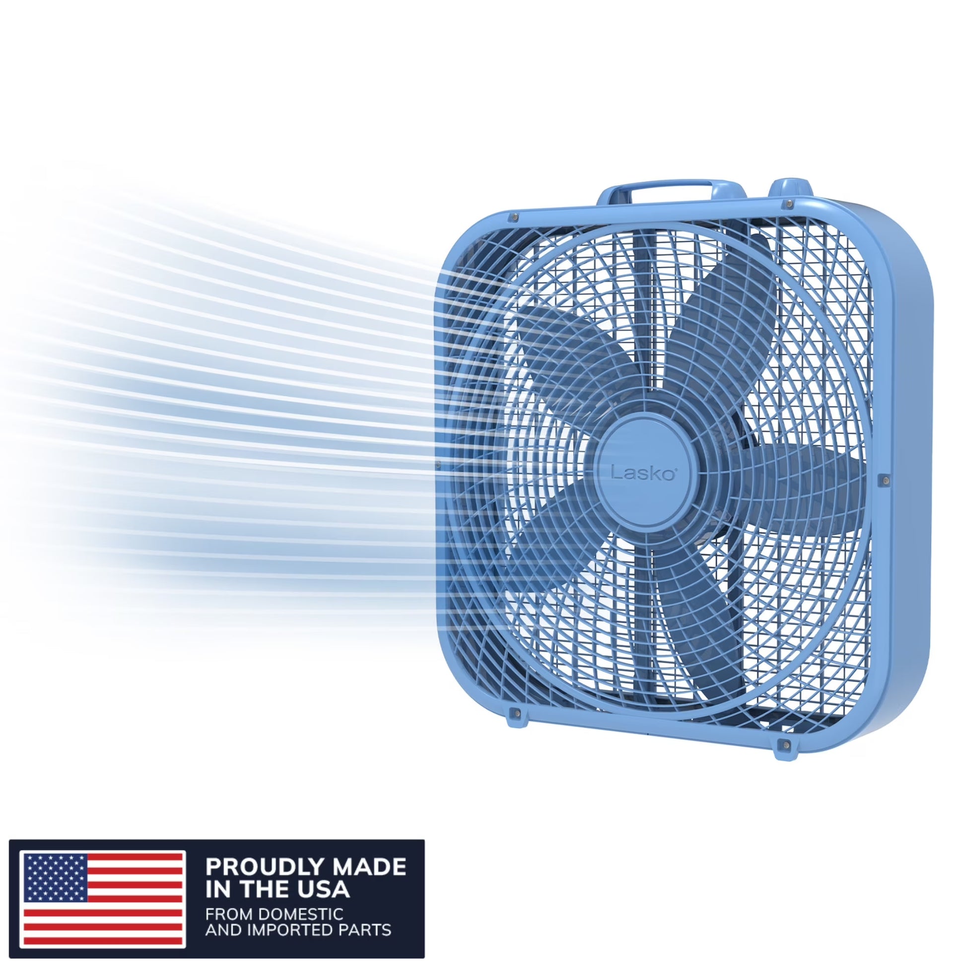 (3 Pack)  Cool Colors 20" 3-Speed Weather Resistant Box Fan, Black B20301, New