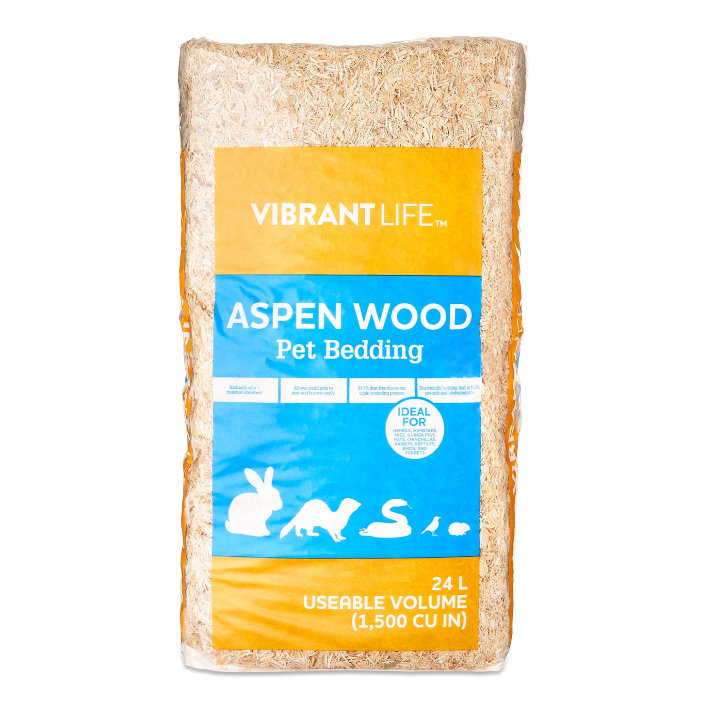 (2 Pack)  Aspen Wood Pet Bedding, 24 L Bag
