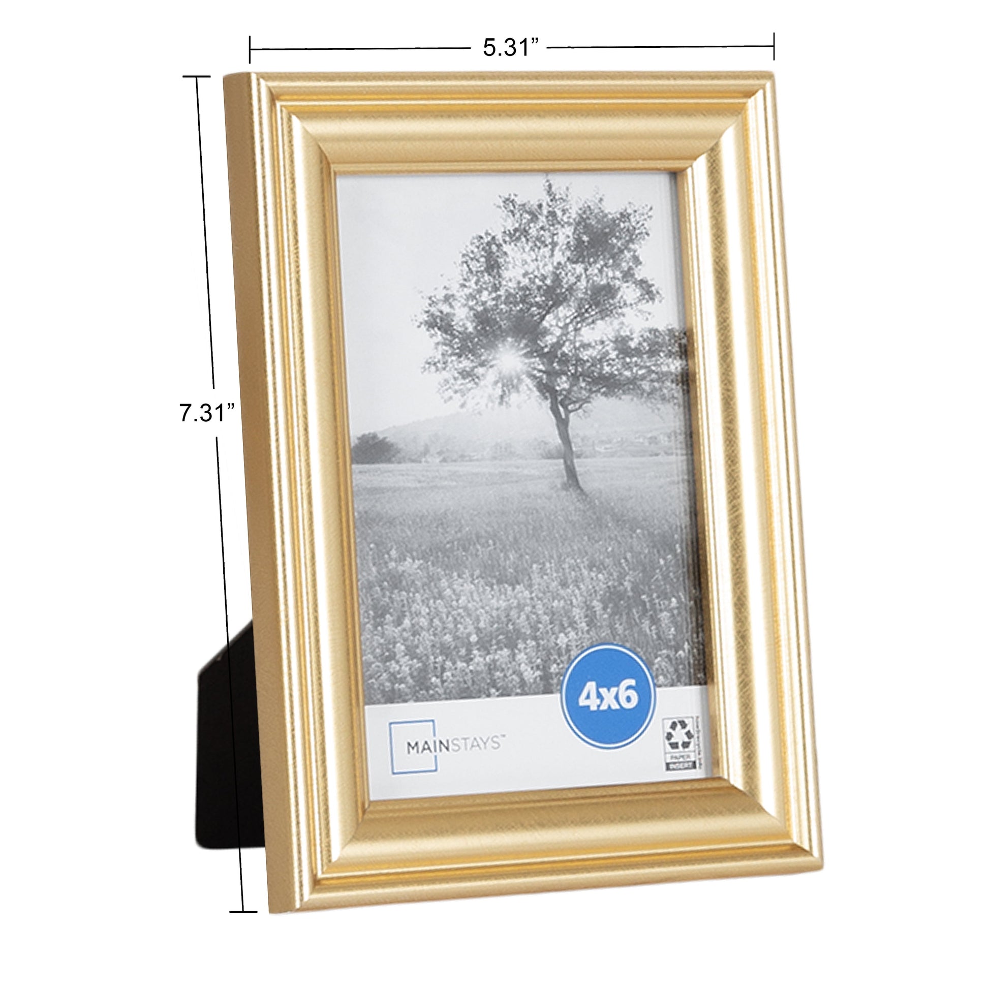 (2 Pack)  4X6 Traditional Gallery Wall Picture Frame, Gold