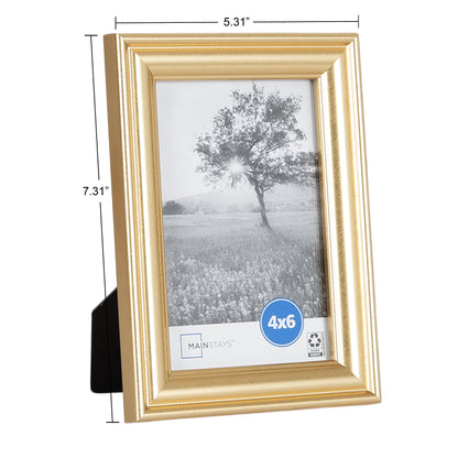 (2 Pack)  4X6 Traditional Gallery Wall Picture Frame, Gold