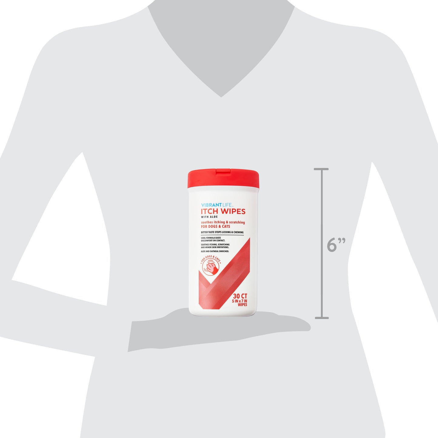 (4 Pack)  Itch Wipes with Aloe for Cats & Dogs, 30Ct