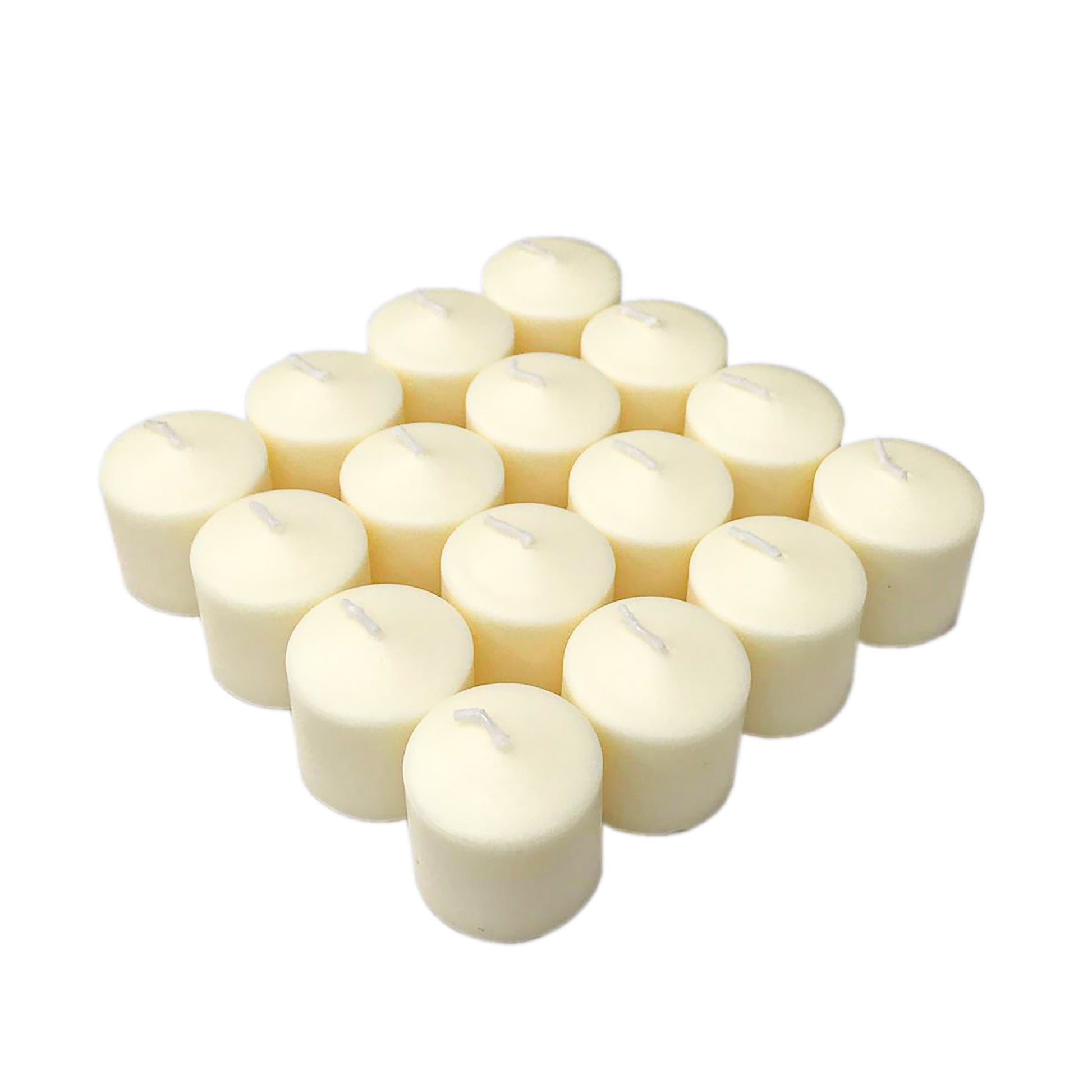 Unscented Votive Candles, Ivory, 16-Pack