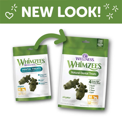 Wellness® ® Alligator Natural Grain Free Dental Chews for Dogs, Medium Breed, 12 Count