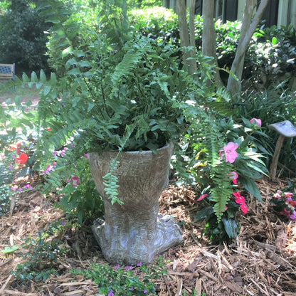 Stone Wash 13 In. Uncle Carmine the Muggly Face Humorous Statue Planter Holds 5 In. Pot