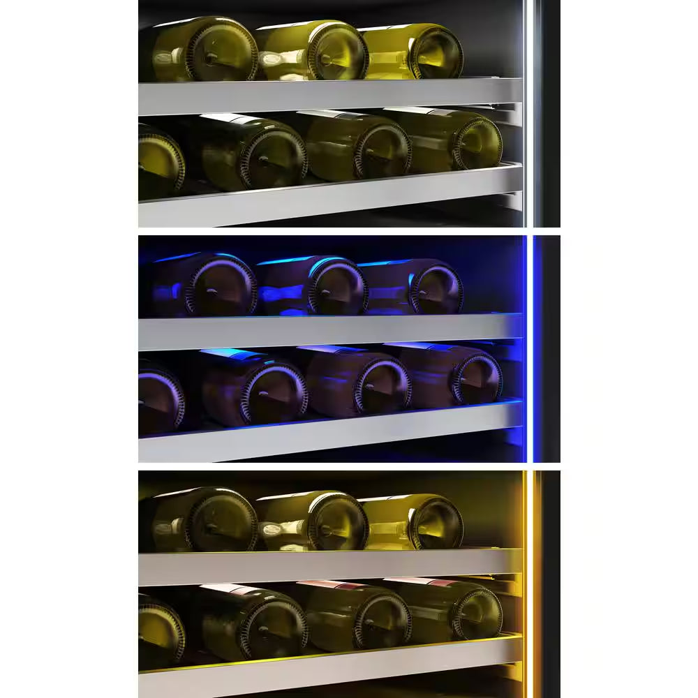 Presrv 24 In. 132-Bottle Dual Zone Full Size Panel Ready Wine Cooler