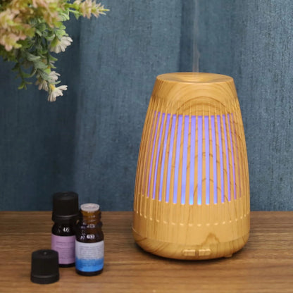 (6 Pack)  Cool Mist Ultrasonic Aroma Diffuser 100Ml Wood & White