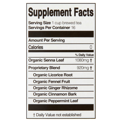 (4 Pack)  Organic Cleanse Tea Bags, 1.13 Oz, 16 Count