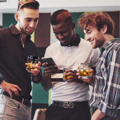 10 Oz. Crystal-Clear Stemless Wine Glasses Set (Set of 2)