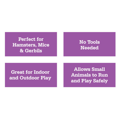 (3 Pack)  Portable Steel Wire Play Pen for Small Pets, Customizable, 10 Panels, Indoor & Outdoor Use, 9" Tall