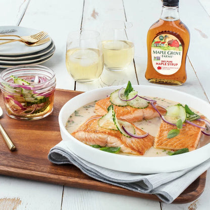 ® Organic 100% Pure Maple Syrup, Pour Glass Bottle, 8.5 Fl Oz