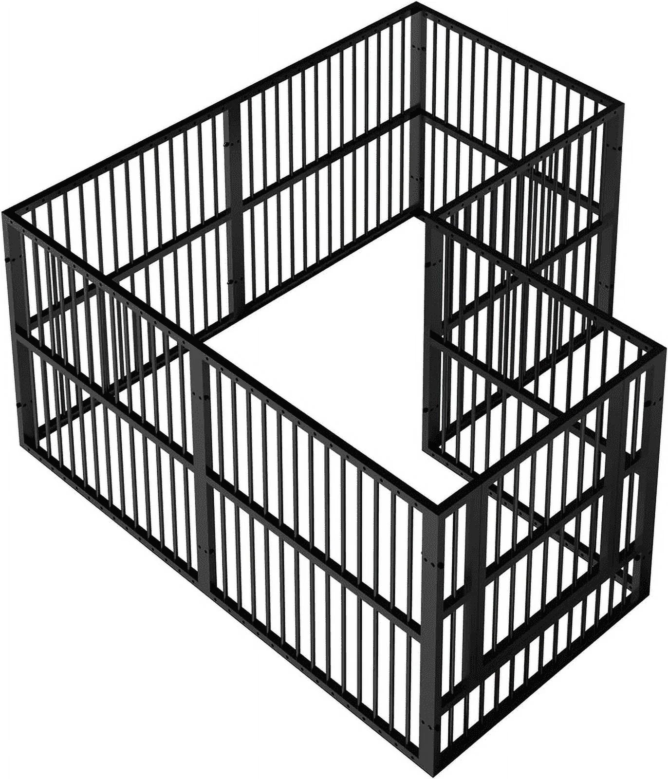 31.5" Height Pet Playpen 2 Panel Add-On, Dog Playpen, Puppy Dogs Heavy-Duty Extendable Pen,Easy Assemble, Black