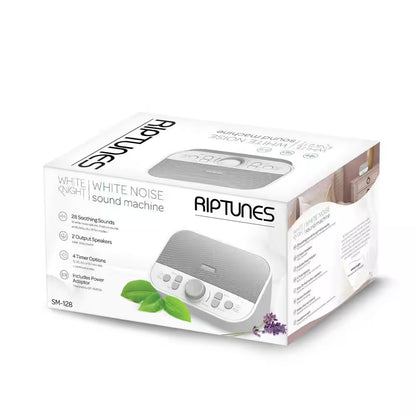 White Noise Sound Machine with 28 Sounds, Timer Options and Automatic Shutdowns