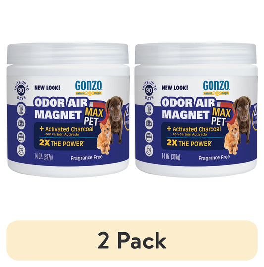 (2 Pack)  Pet Odor Air Magnet for Dogs and Cats, 14 Oz