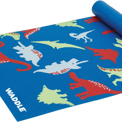 Yoga Mat, Yoga Mat for Kids, My First Yoga Mat, Exercise Mat for Toddlers, Kids Ages 3 Years and Up, Dino
