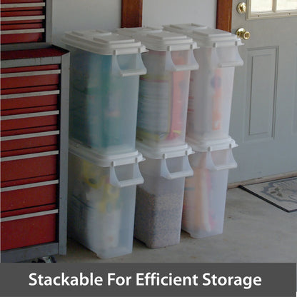 "Bag-In" All Pets Food Dispenser with Pouring Spout and Handle - 16QT