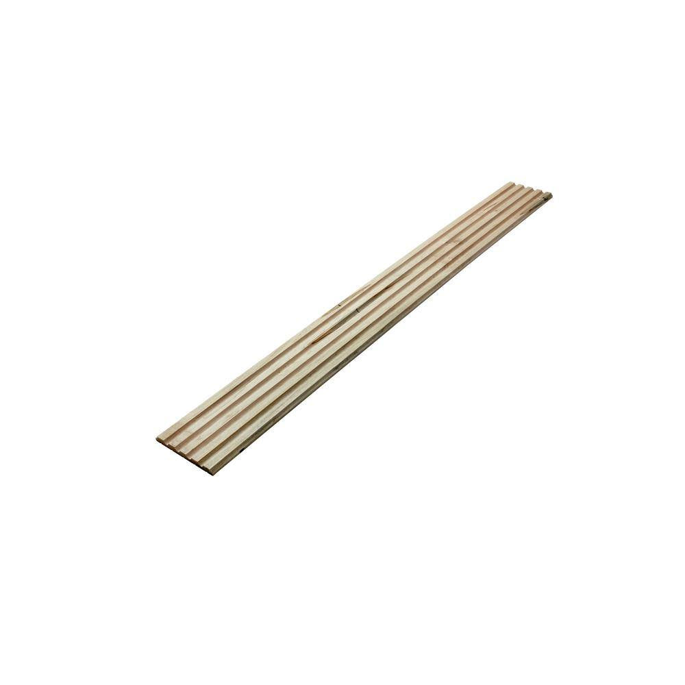 1549-4FTWMAP 0. 4375 In. D 5In. W X 47.5 In. L Unfinished Ambrosia Maple Wood Traditional Fluted Panel Moulding