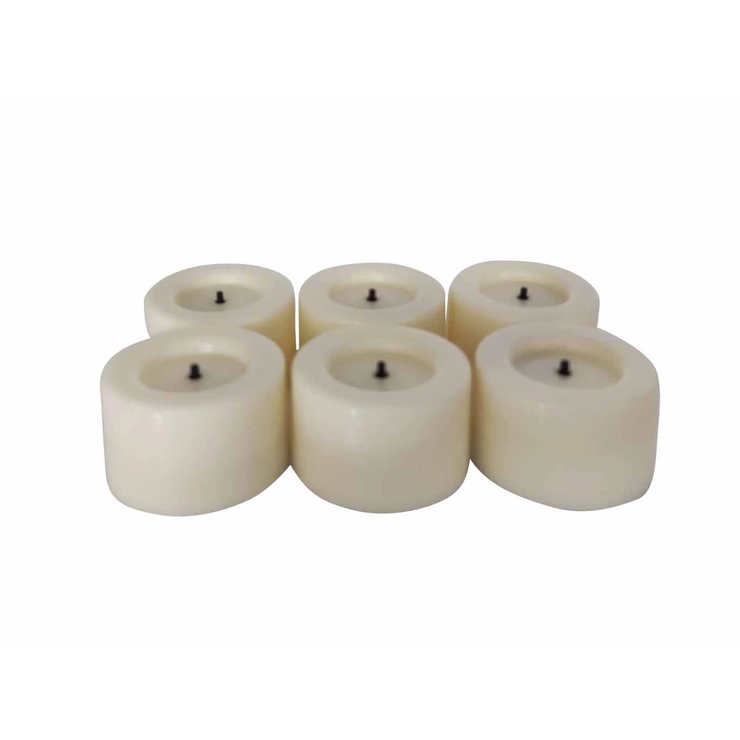 (3 Pack)  Unscented Flameless LED Tealights, Ivory, 6 Count