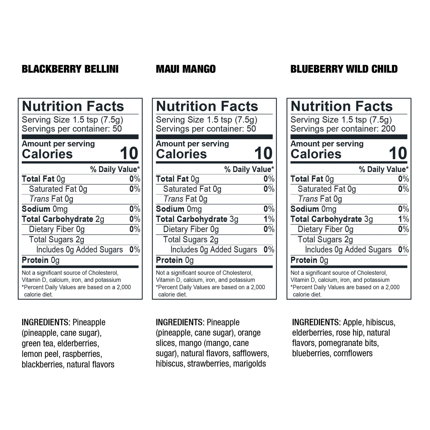 Tiesta Tea Loose Leaf Herbal Tea Variety Pack, 16 Oz, 3 Bags