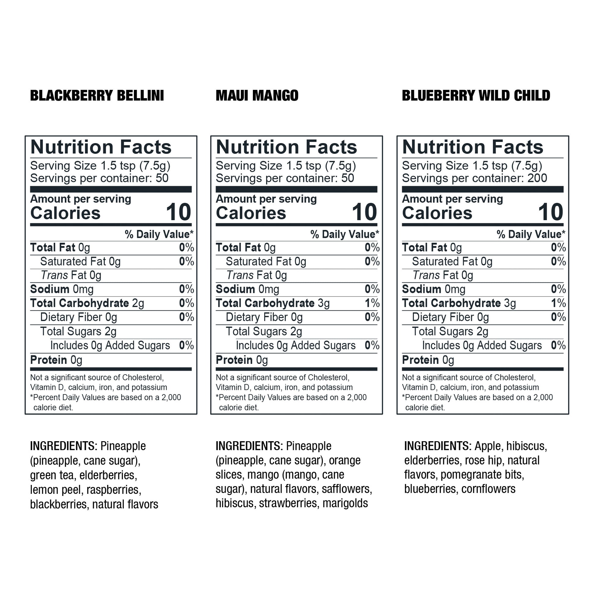 Tiesta Tea Loose Leaf Herbal Tea Variety Pack, 16 Oz, 3 Bags