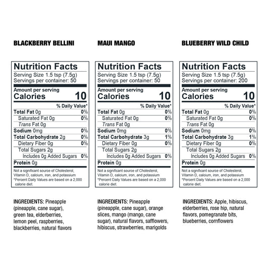 Tiesta Tea Loose Leaf Herbal Tea Variety Pack, 16 Oz, 3 Bags