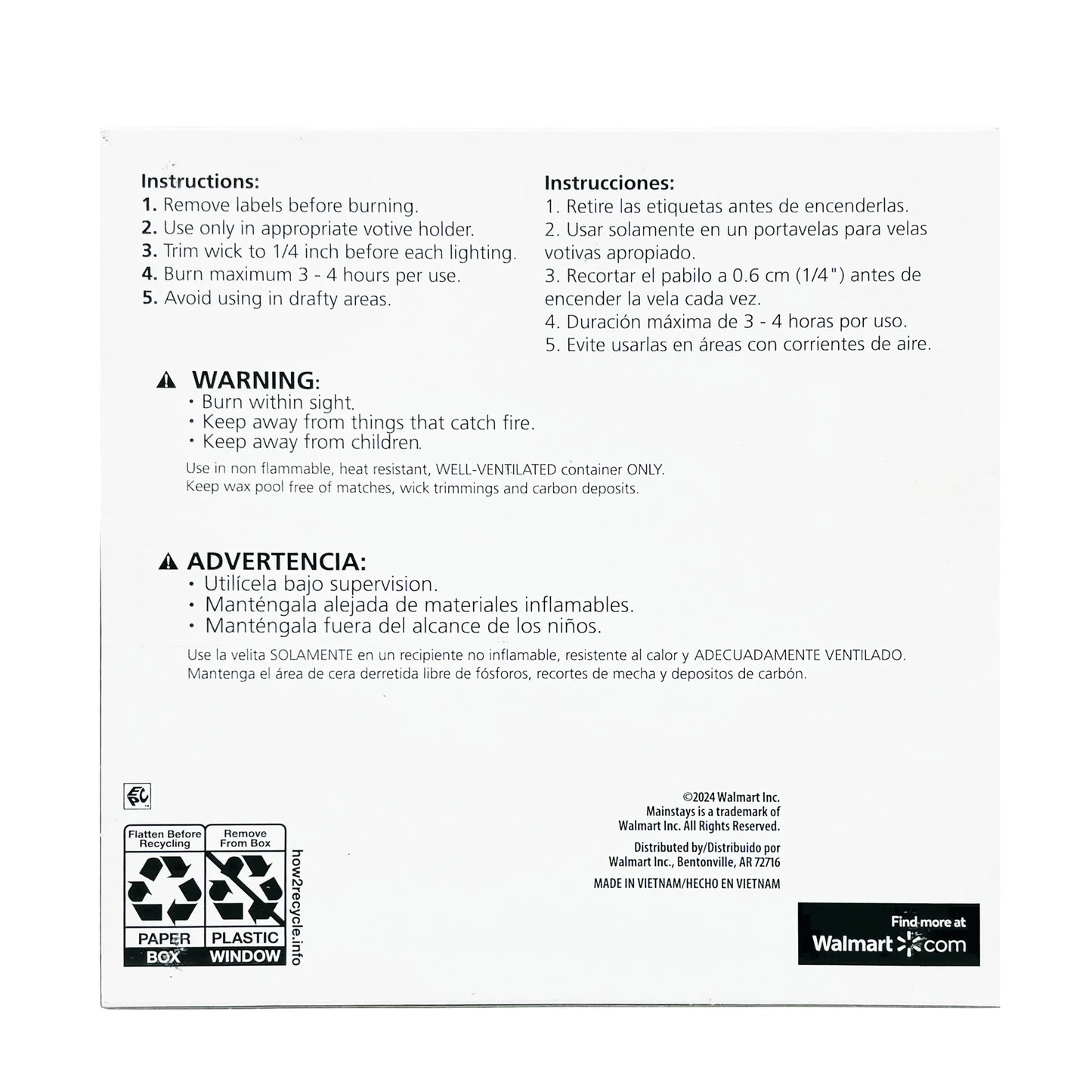 Unscented Votive Candles, Ivory, 16-Pack