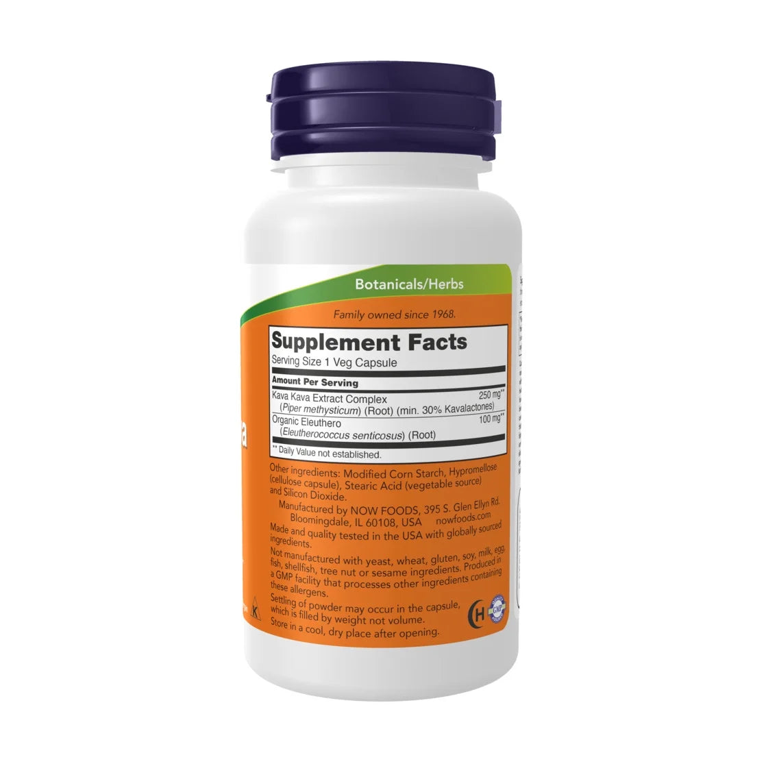 Supplements, Kava Kava Extract 250 Mg, 30% Kavalactones, Herbal Relaxation Blend*, 60 Veg Capsules