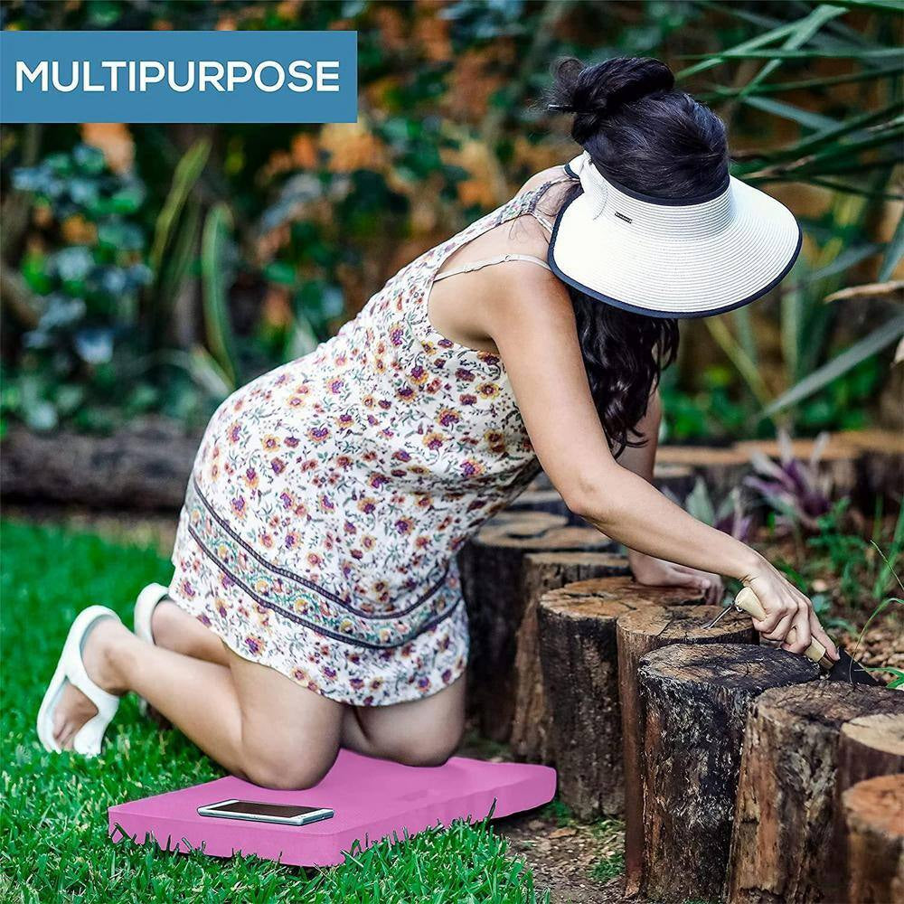 24 In. Thick Kneeling Pad, Garden Kneeler for Gardening, Pink