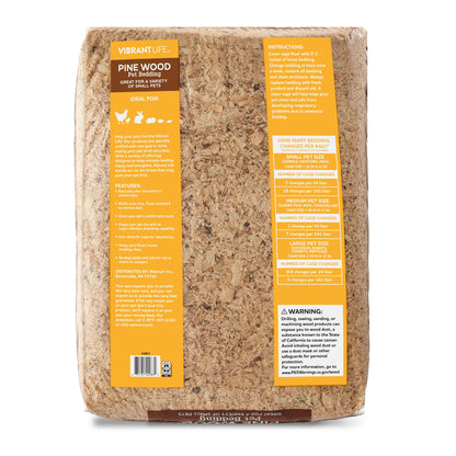 (4 Pack)  Pine Wood Pet Bedding, 141 L Bag