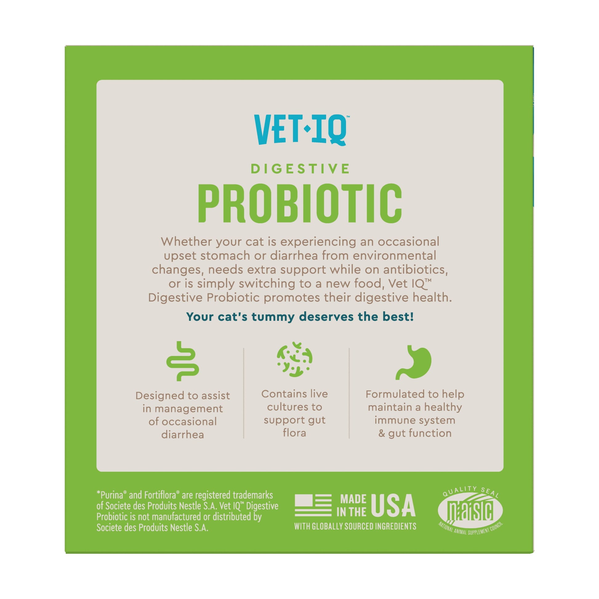 Probiotic Cat Powder Supplement for Digestive Health, 30 Packets