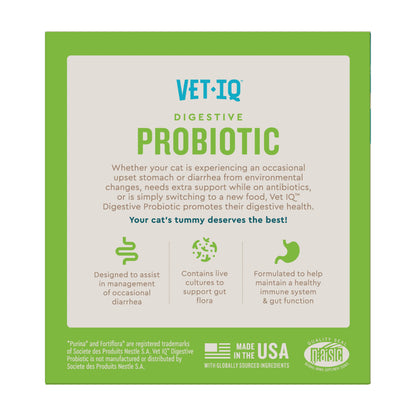 Probiotic Cat Powder Supplement for Digestive Health, 30 Packets