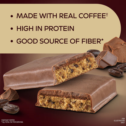 (3 Pack)  Coffee House Collection Protein Bar, Mocha Latte, High Protein, High Fiber, 5 Count