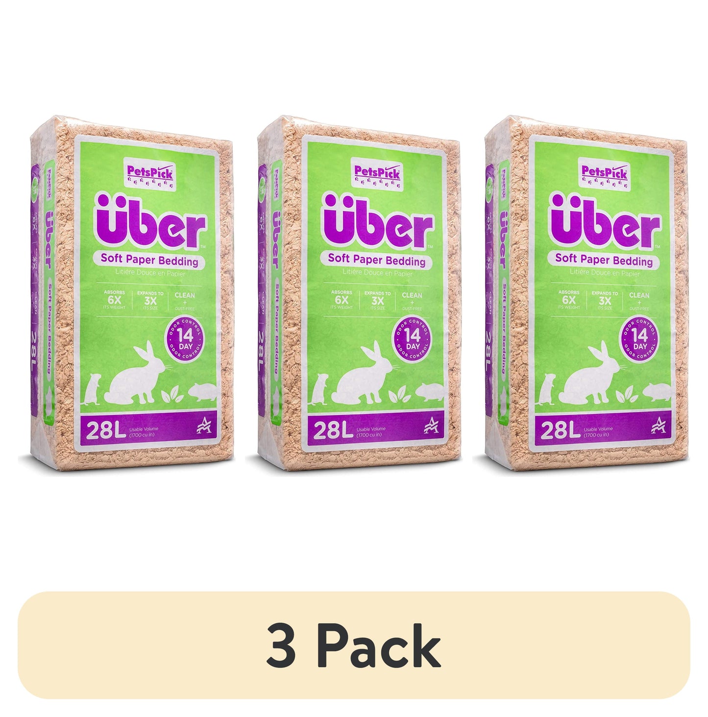 28L Natural Uber Pet Bedding for Small Animals