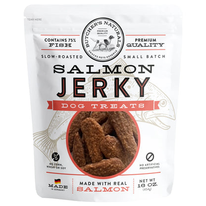Salmon Flavor Jerky Treats for Dogs, 16 Oz