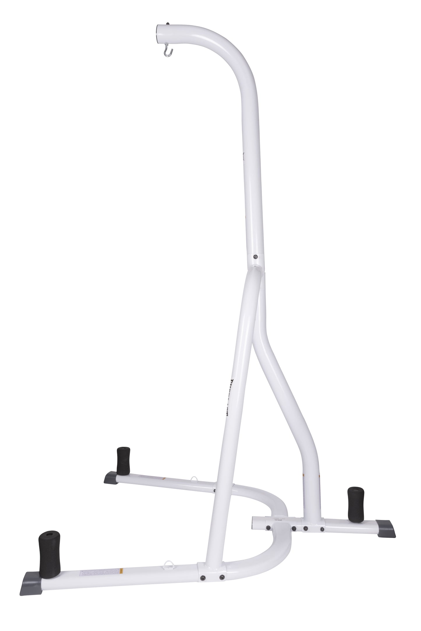 Single Station Heavy-Duty Punching Bag Stand, Powder-Coated Steel, 100 Lb Capacity, White